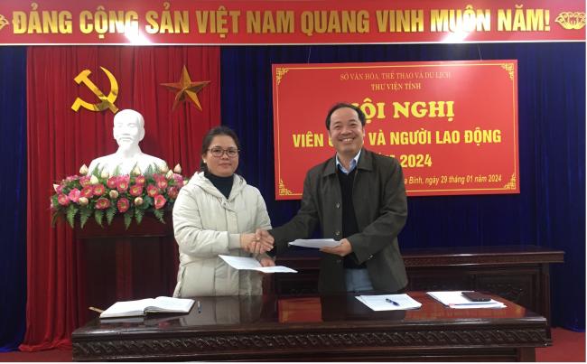 Hội nghị Viên chức và Người Lao động Thư viện tỉnh Hoà Bình, năm 2024.